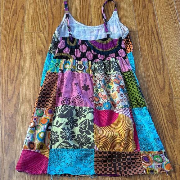 PATCHWORK MULTICOLOR MINI DRESS -
SUN DRESS - Picture 4 of 5